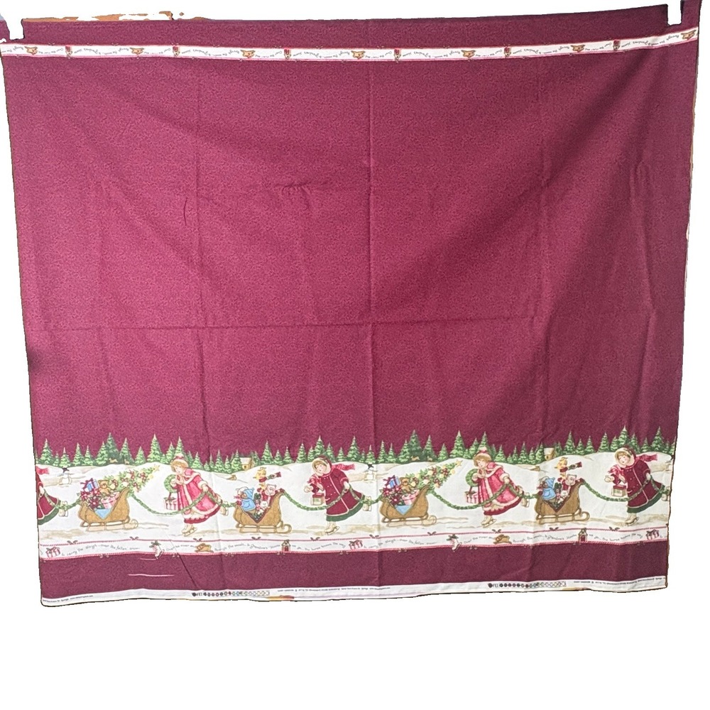 Daisy Kingdom Dress To Grandma's House Border Christmas Fabric 106" X 45" Wide R